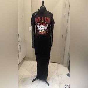 Rock & Roll Rhinestone T-Shirt Dress